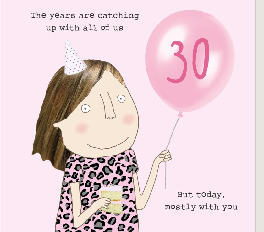 Catching Up 30th Card