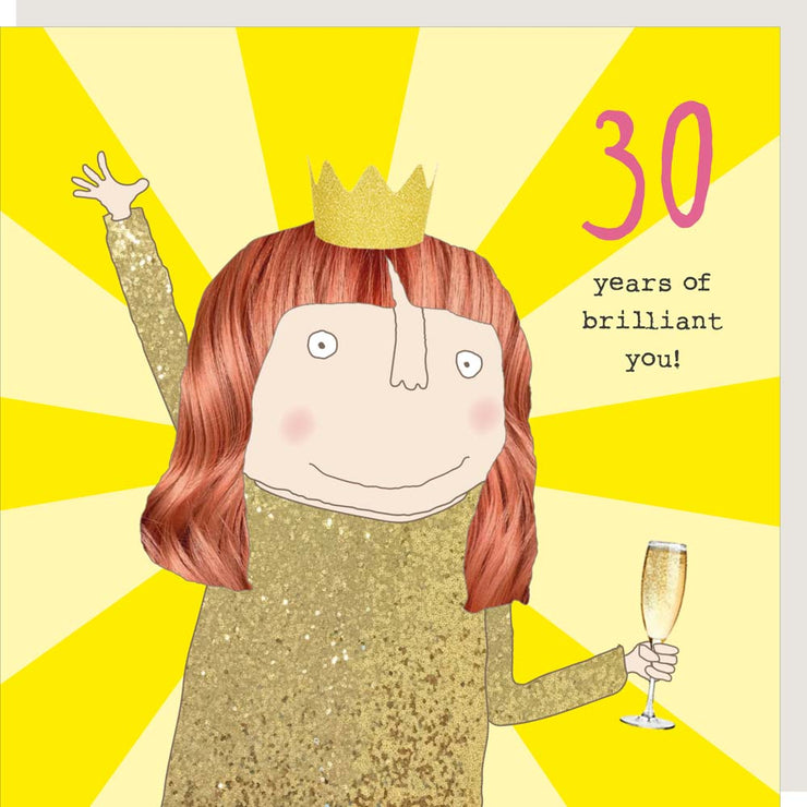 Brilliant You 30th Birthday Card