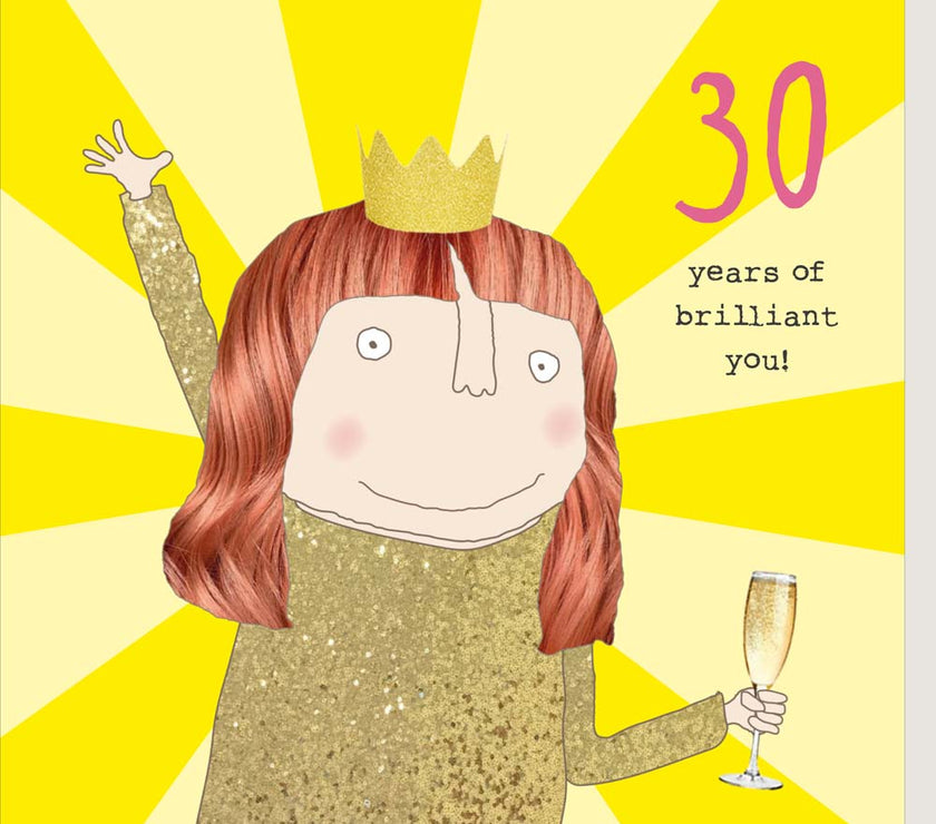 Brilliant You 30th Birthday Card