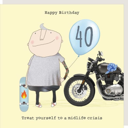 Midlife Crisis 40th Birthday Card