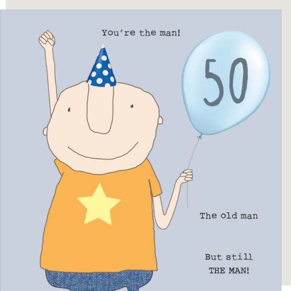 50th Male Birthday Card - House of Cards