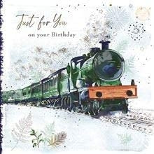 Steam Train Birthday Card