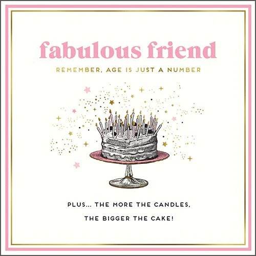 Fabulous Friend Birthday Card - House of Cards