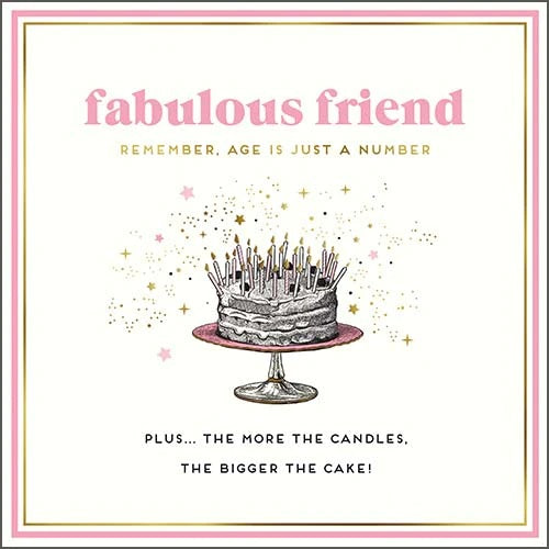 Fabulous Friend Birthday Card