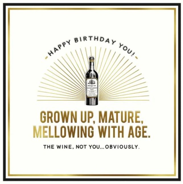 Grown Up Birthday Card