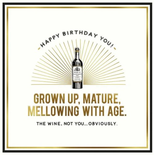 Grown Up Birthday Card