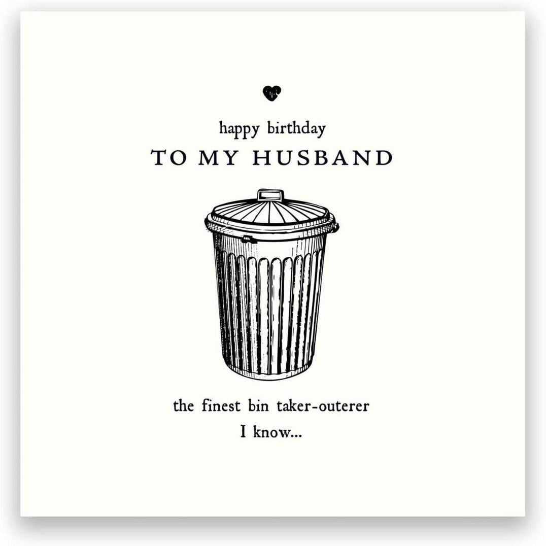 Bin Taker-Outerer Husband Birthday Card - House of Cards