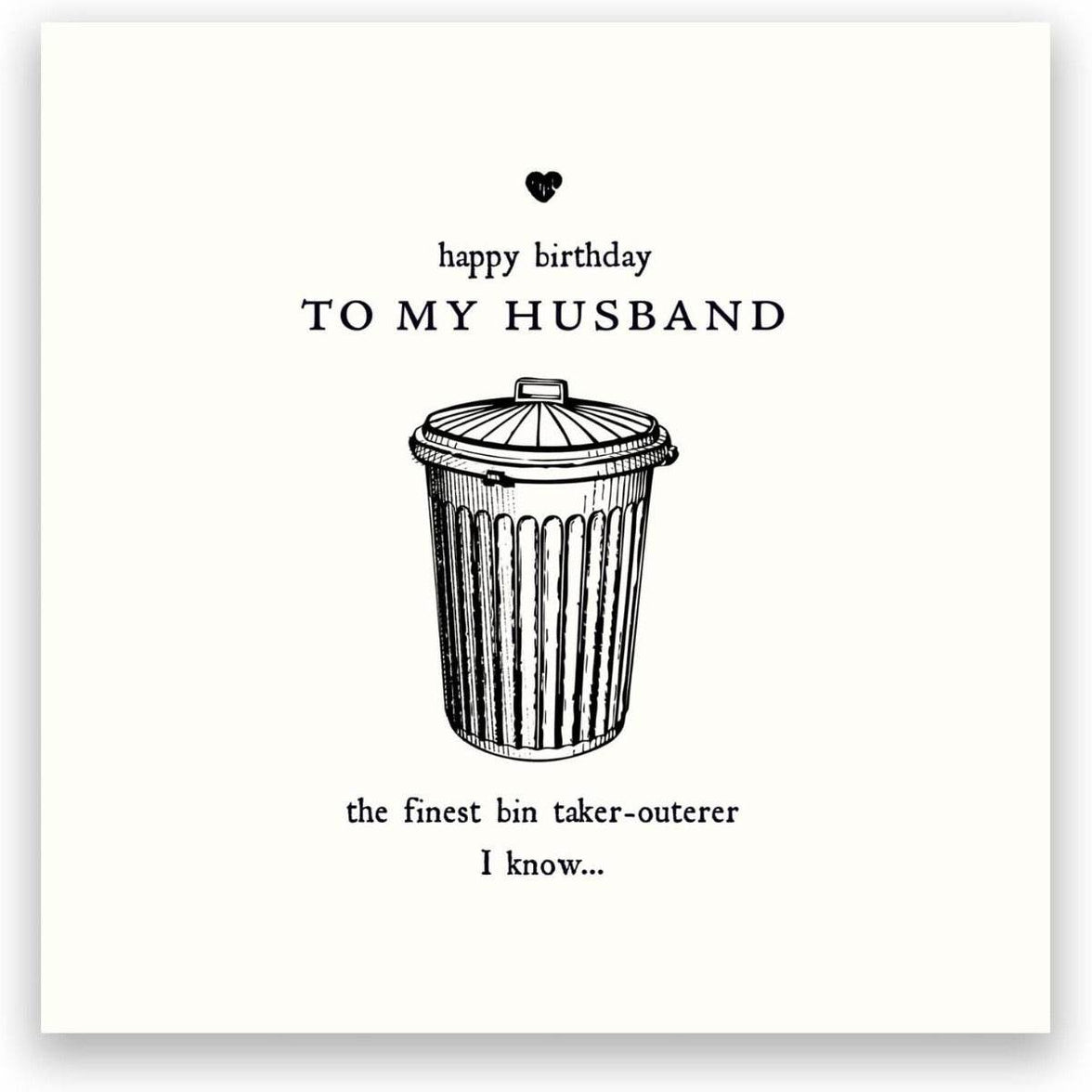 Bin Taker-Outerer Husband Birthday Card - House of Cards