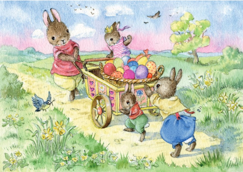 Egg Cart Easter Card
