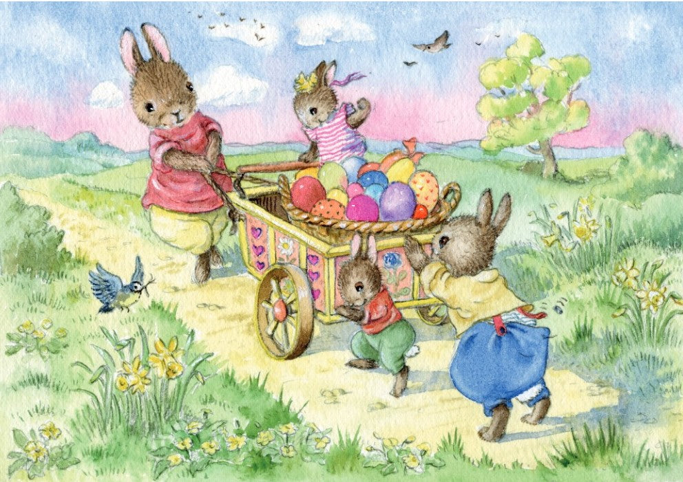 Egg Cart Easter Card