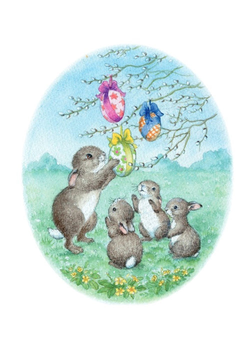 Hanging Eggs Easter Card