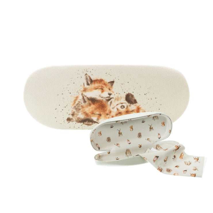Foxes Afternoon Nap Glasses Case
