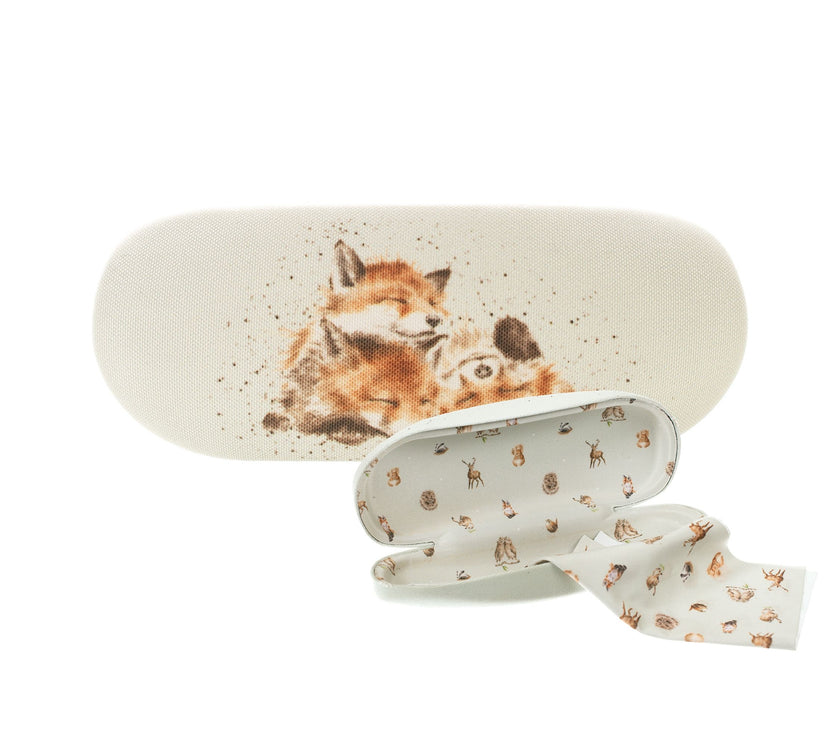 Foxes Afternoon Nap Glasses Case
