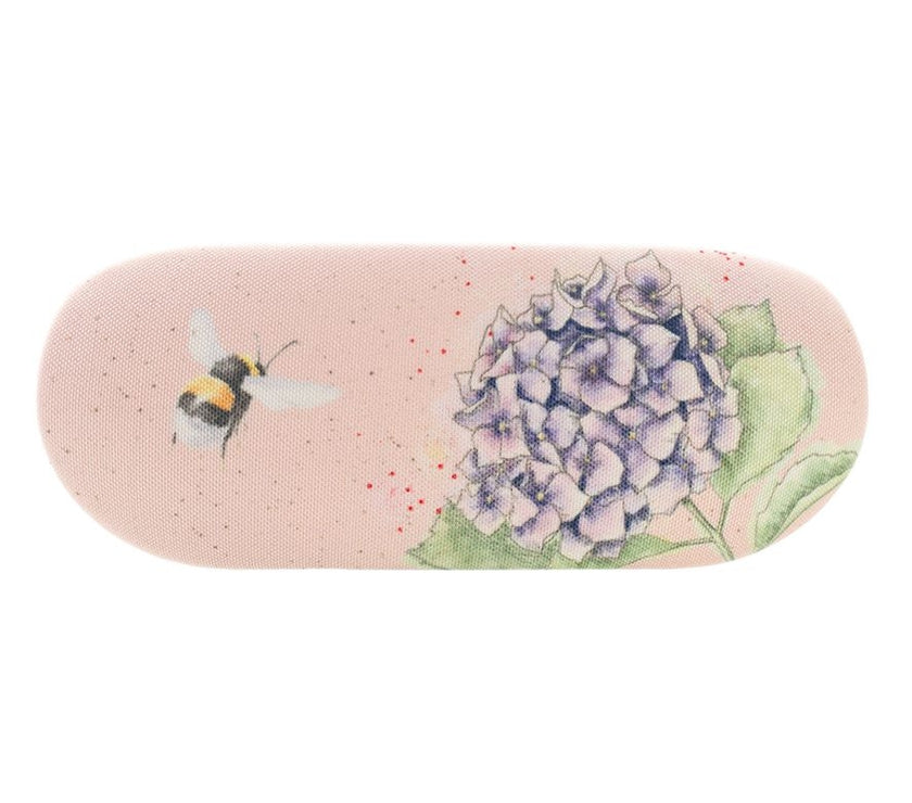 Hydrangea and Bee Glasses Case