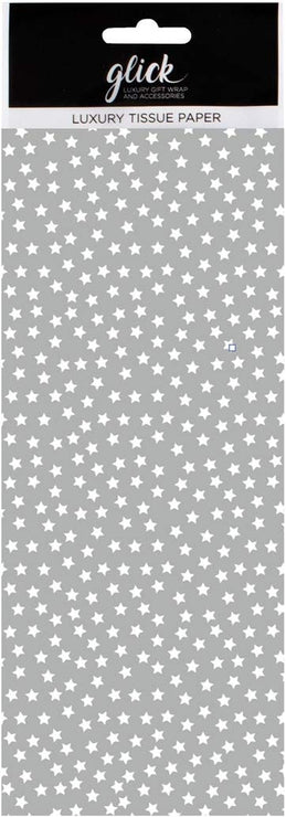 Luxury Silver Stars Tissue Paper