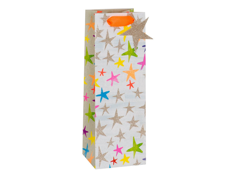 Glittering Stars Bottle Gift Bag - House of Cards