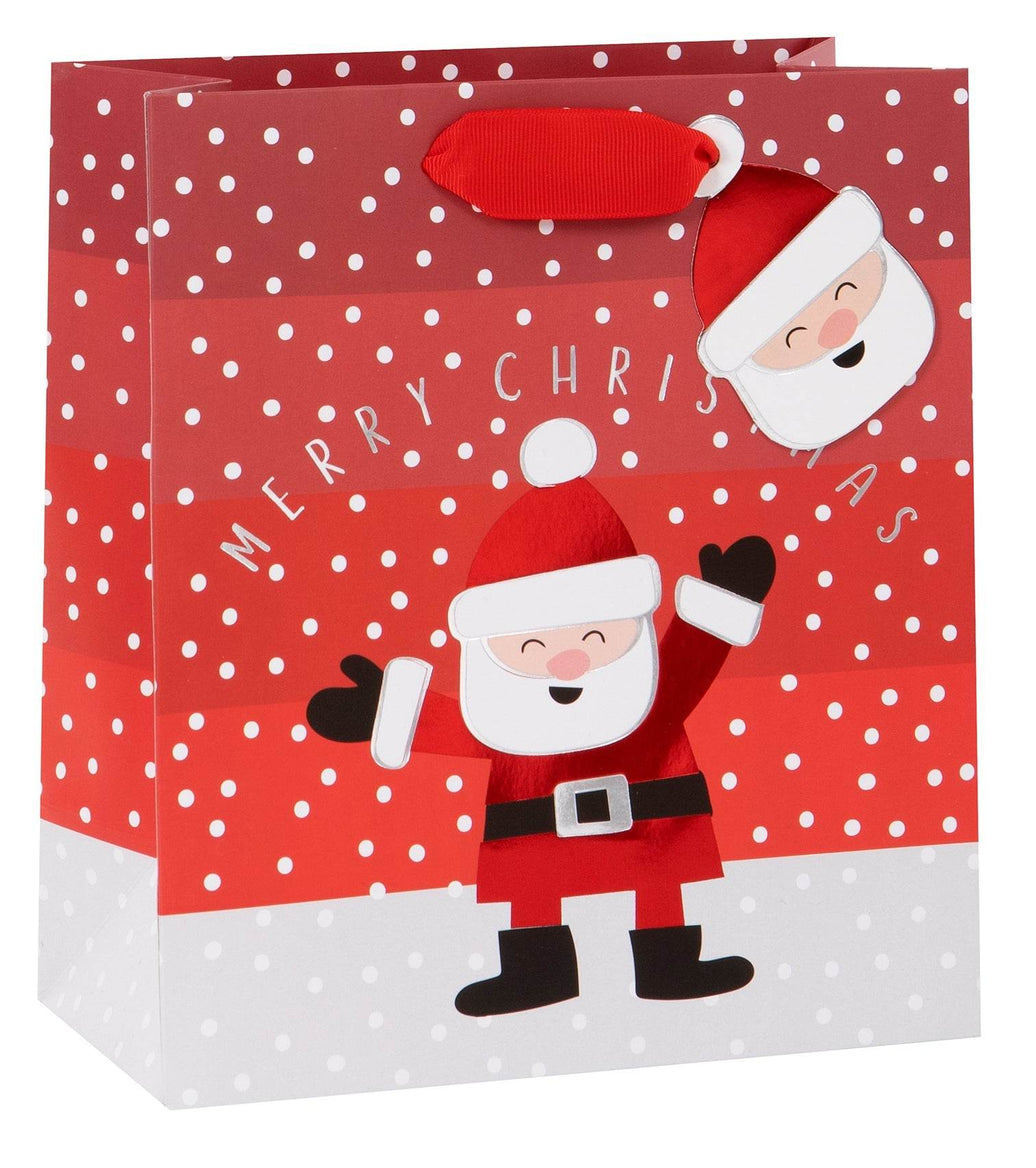 Santa Claus Merry Christmas Medium Gift Bag - House of Cards