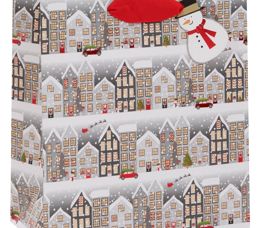 Christmas Houses Medium Gift Bag