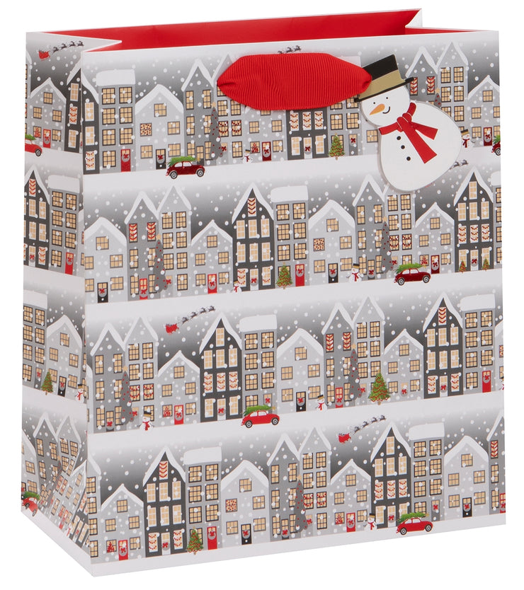 Christmas Houses Medium Gift Bag