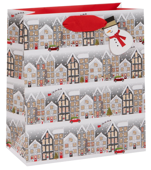 Christmas Houses Medium Gift Bag