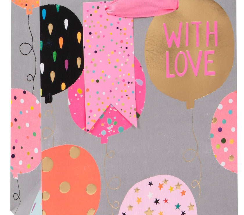 With Love Balloons Medium Gift Bag