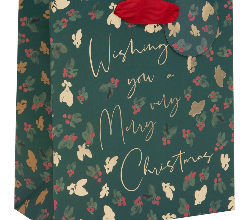 Luxury  Berries Collection Medium Xmas Gift Bag