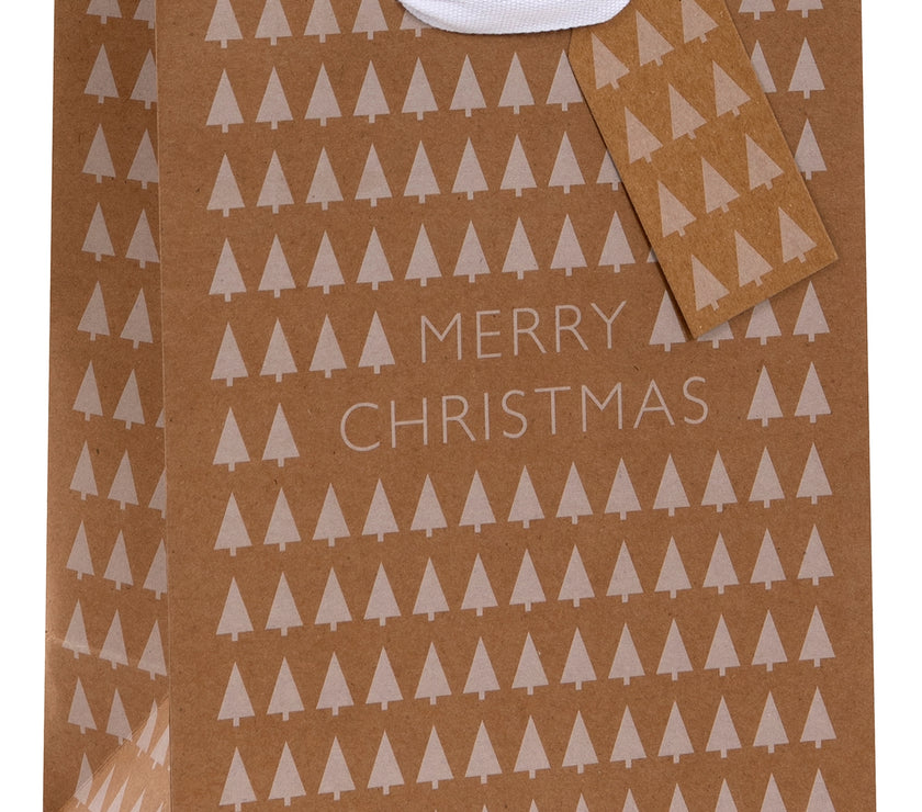 Christmas Tree Kraft Medium Gift Bag