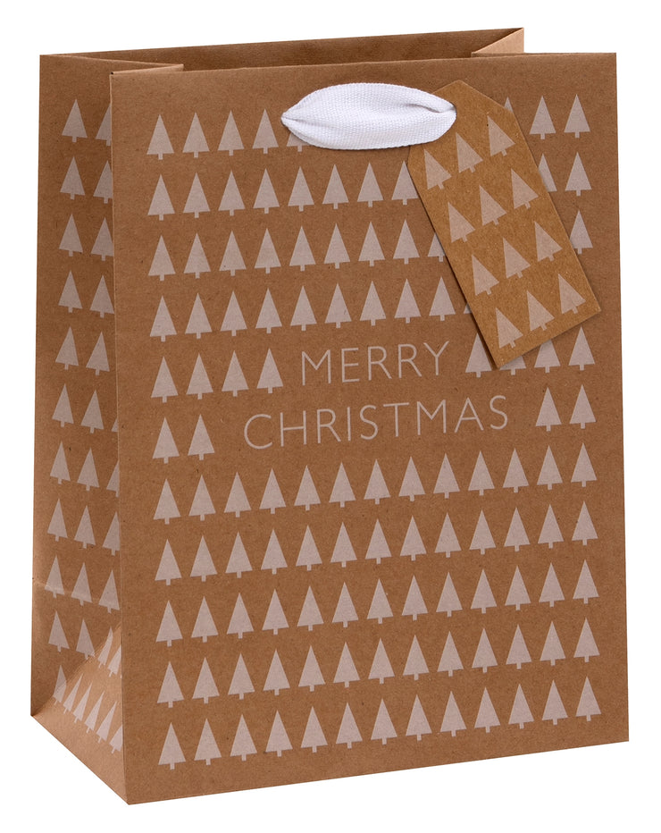 Christmas Tree Kraft Medium Gift Bag
