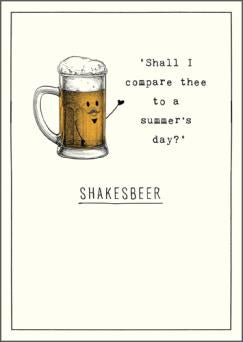 Shakesbeer Birthday Card