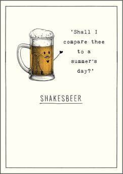 Shakesbeer Birthday Card - House of Cards