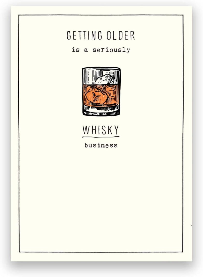 Whisky Business Birthday Card
