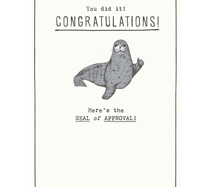 Seal of Approval Congratulations Card