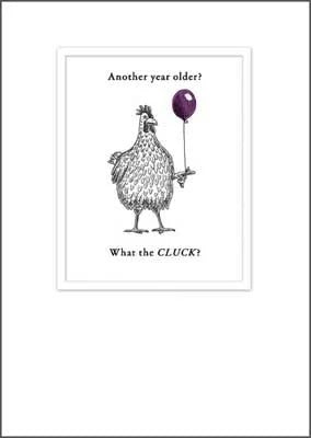 Etched Cluck Birthday Card
