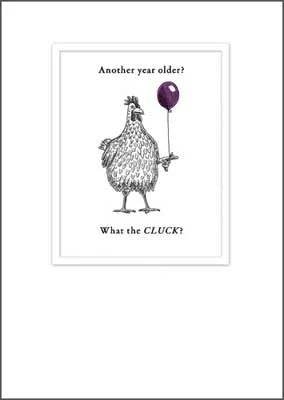 Etched Cluck Birthday Card - House of Cards