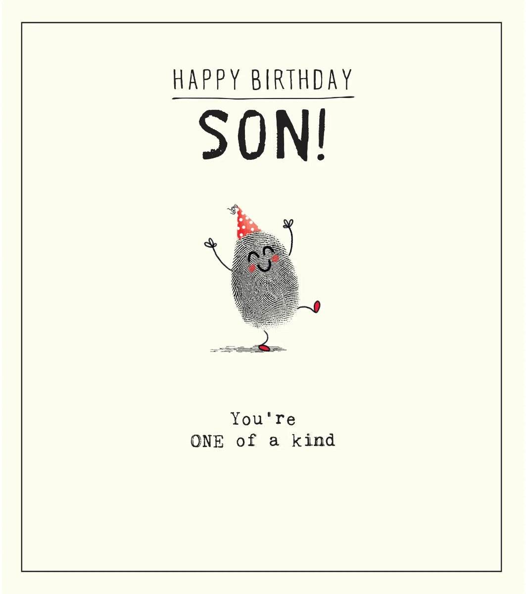 Etched Son Birthday Card - House of Cards