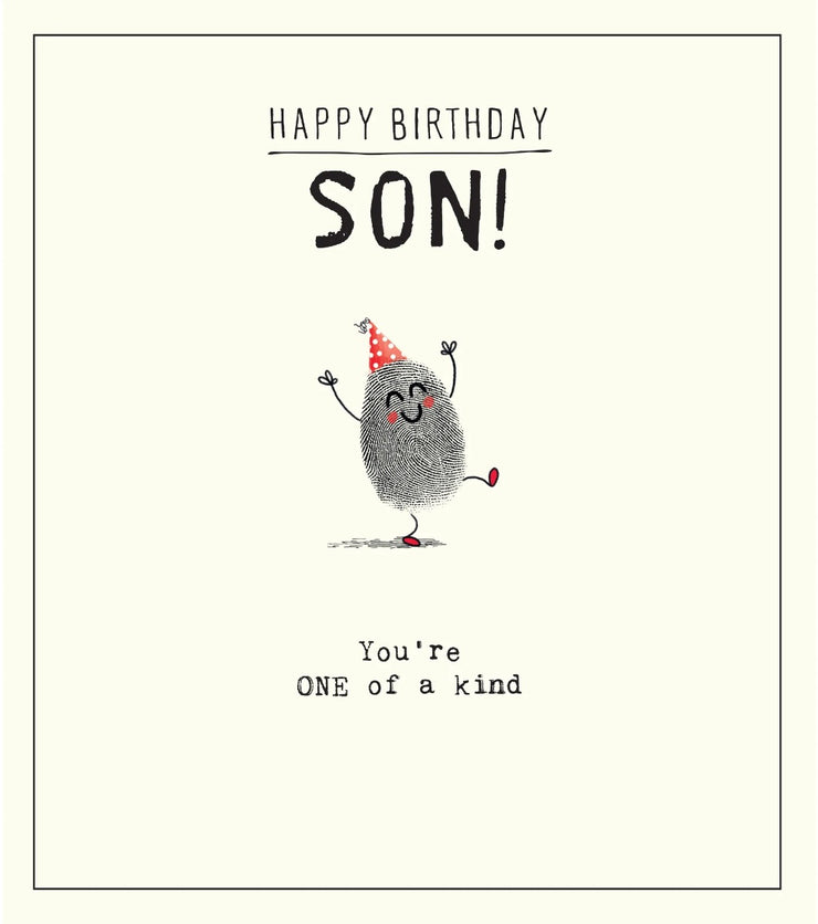 Etched Son Birthday Card