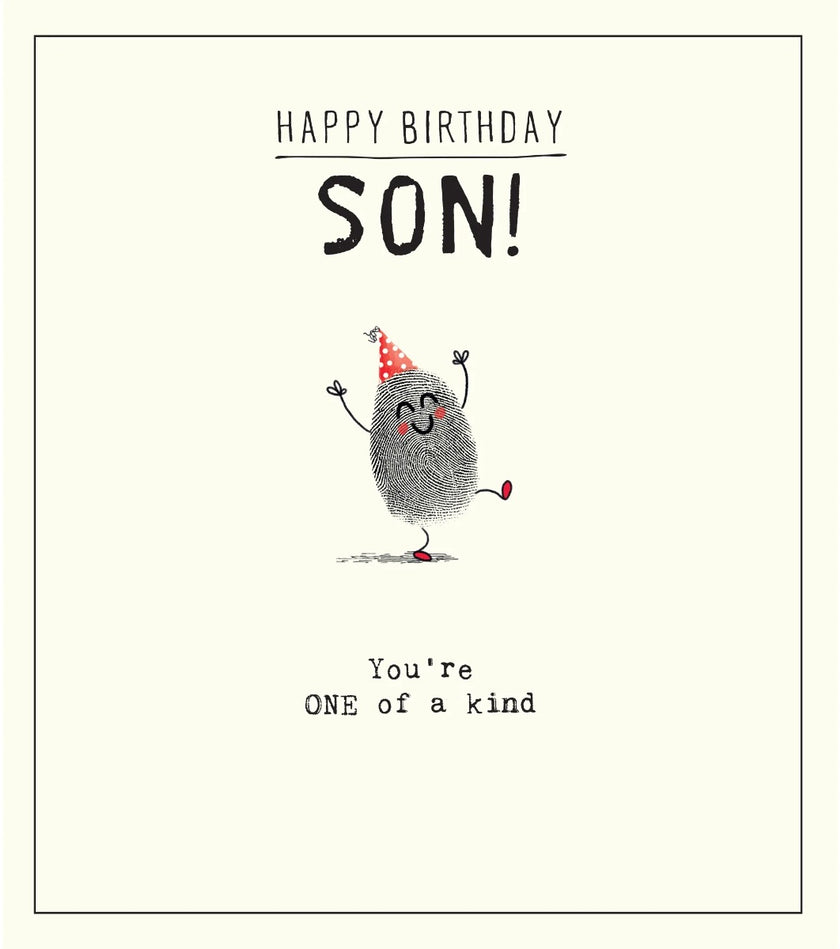 Etched Son Birthday Card