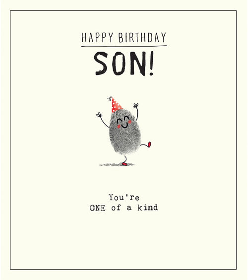 Etched Son Birthday Card