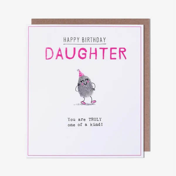 Etched Daughter Birthday Card