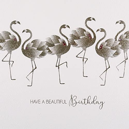 Flamingos Beautiful Birthday Card