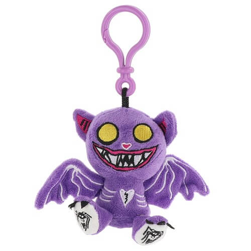 Purple Bat Plush Clip