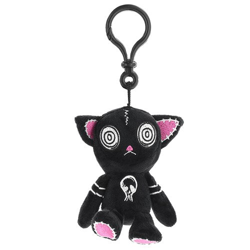 Black Hypno Cat Plush Clip
