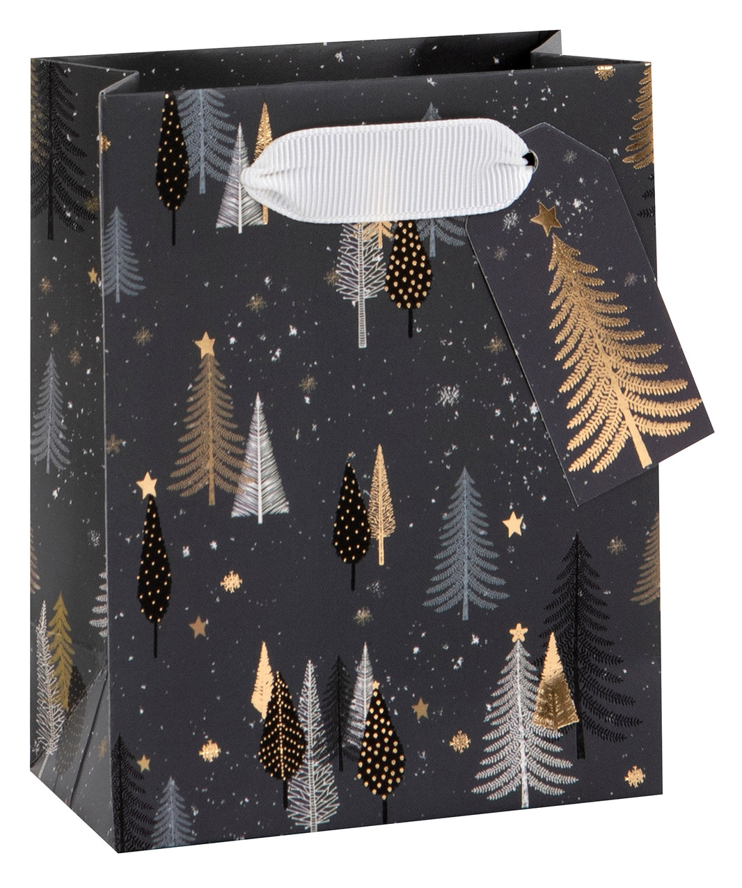 Contemporary Christmas Trees Small Gift Bag