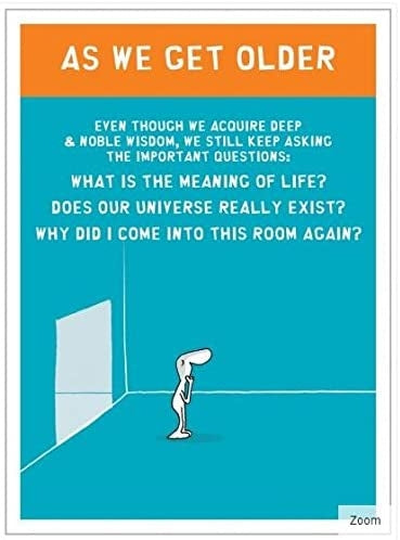 Harold's Planet As We Get Older Illustrated Birthday Card