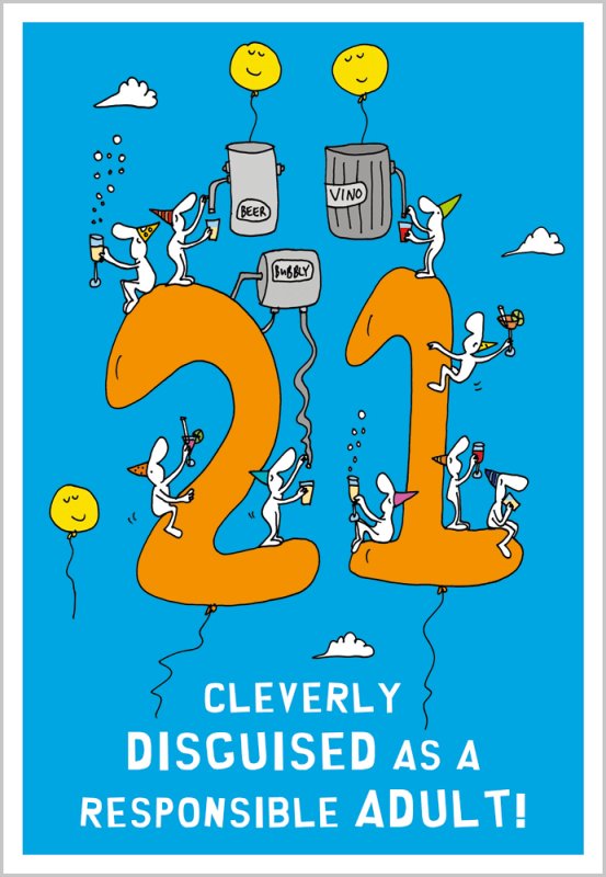Harolds Planet 21st Birthday Card