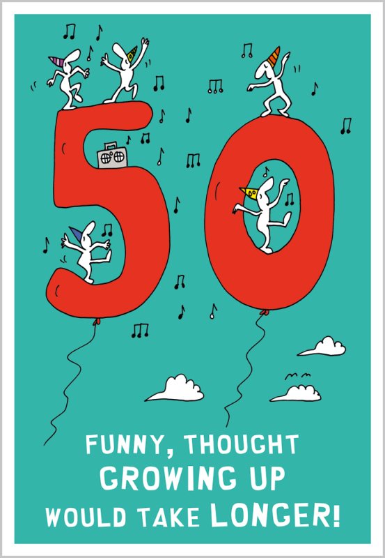 Harolds Planet 50th Birthday Card