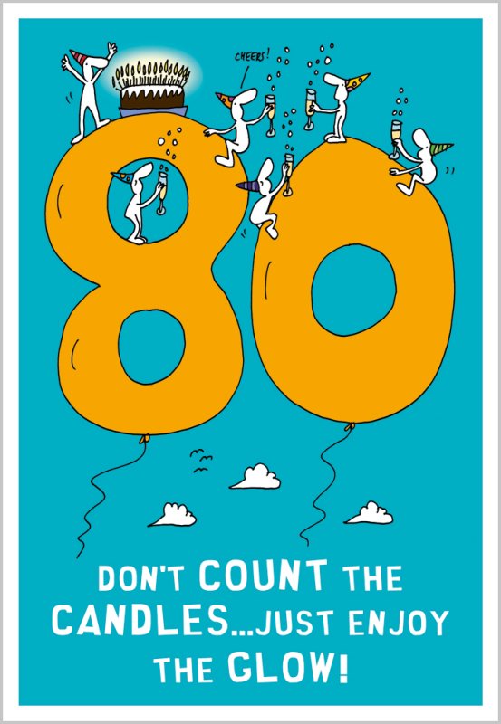 Harolds Planet 80th Birthday Card