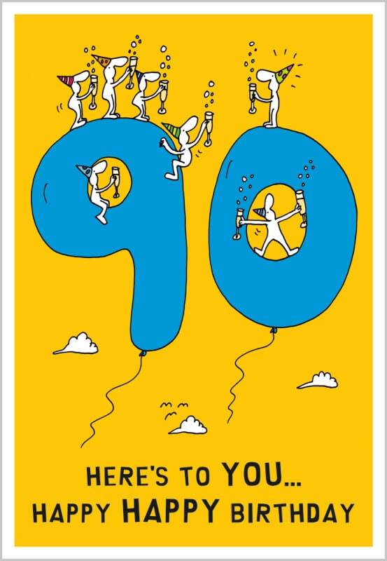 Harolds Planet 90th Birthday Card - House of Cards