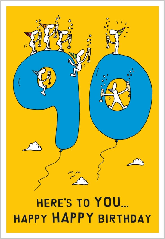 Harolds Planet 90th Birthday Card