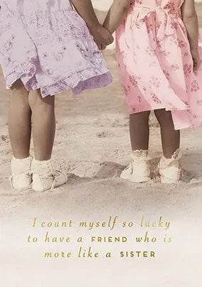 Friend Like A Sister Birthday Card - House of Cards